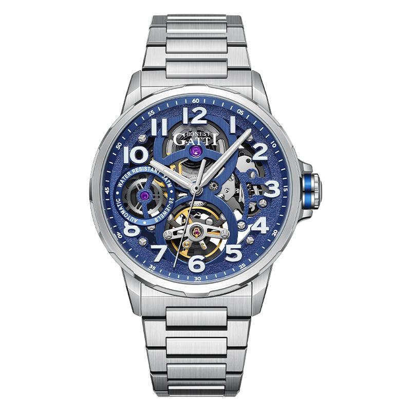 BONEST GATTI German automatic mechanical men's watch business style with luminous function & waterproof gift for boyfriend Watch