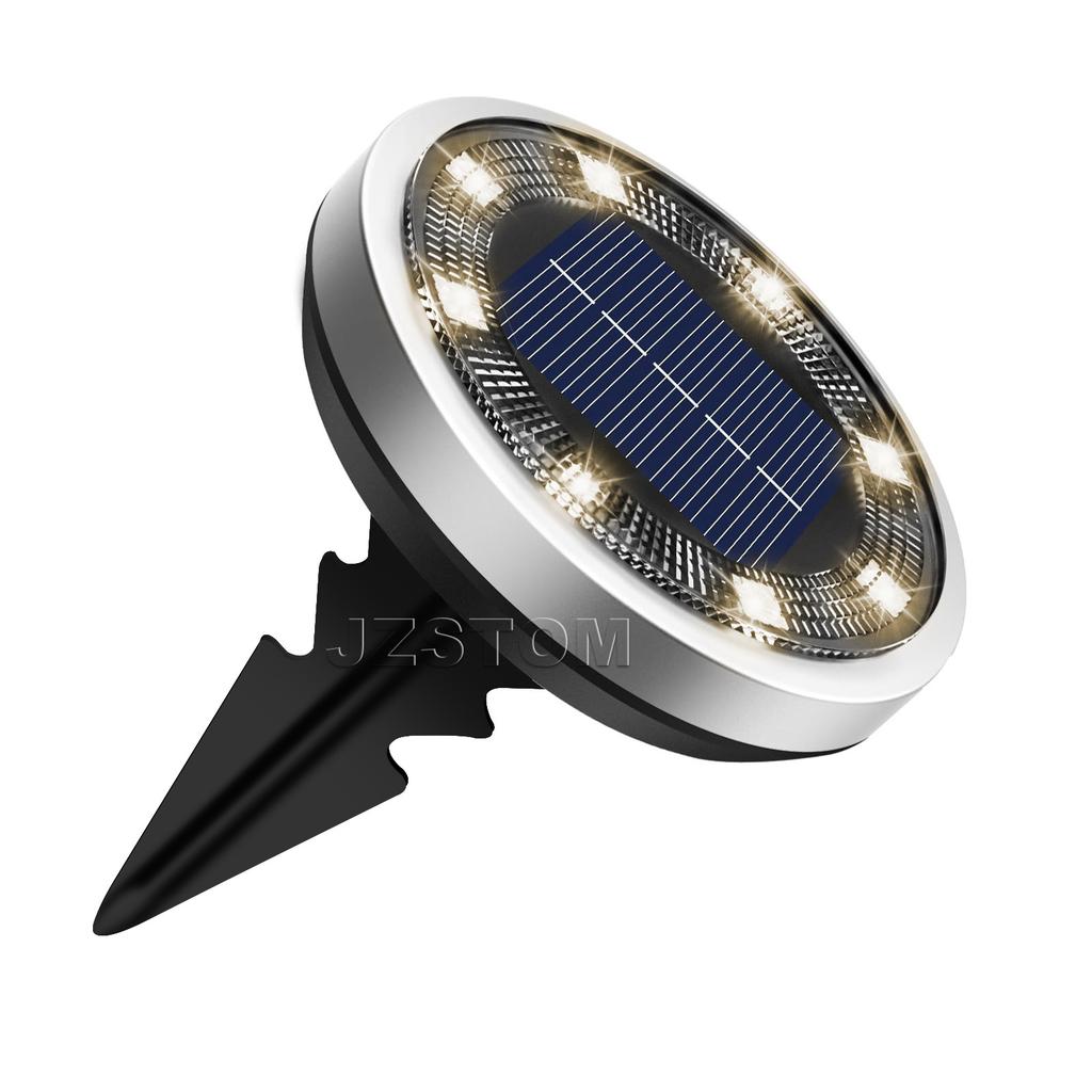 Solar underground light, outdoor waterproof LED ground plug lawn light, garden villa decoration courtyard light