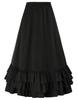 Retro Gothic Victorian Style Women's Dress with Renaissance Mini Skirt