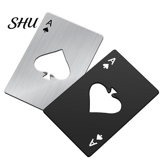 Bottle Cap Opener High Strength Convenient Open Portable Can Poker Card Shape for Home Beer