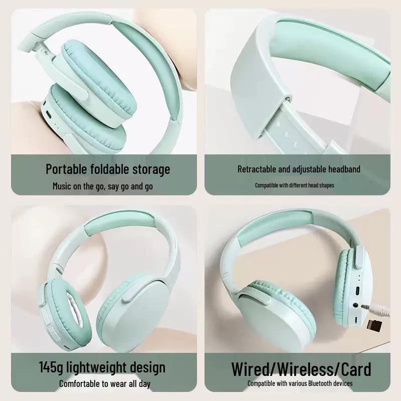 P2961 Wireless Bluetooth Gaming Headband Earphones with Noise Cancelling