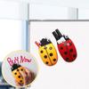 2-in-1 Ladybug Magnetic Pen Holder Whiteboard Eraser Storage Box Universal Fridge Magnet Organizer For Kitchen Container