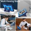 Rugged Heavy Duty Case for iPad 7th 8th 9th Gen 10.2" Display Shockproof Durable Case with Kickstand Crossbody Strap Pen Holder