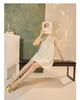 Women's High-End Chinese Style Embroidered A-Line Sleeveless Summer Dress P0185