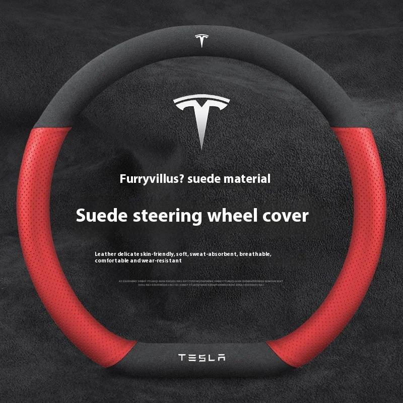 Coprivolante Ventilato Antiscivolo Protettivo in Camoscio per Auto per Tesla Roadster Modello 3 Modello Y Modello S Modello X Accessori