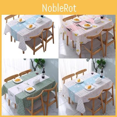 Tablecloth Waterproof Oilproof Cover Protector Simple Home Dining Decor Peva
