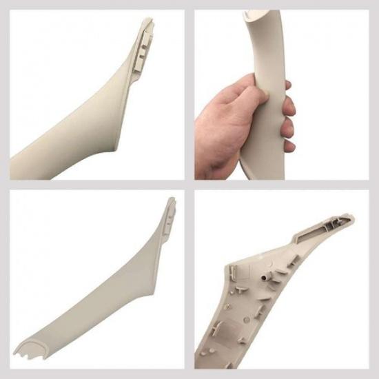 Door Pull Handle Cover with Leather Assembly For BMW X5 X6 F15 F16 2014 -2018