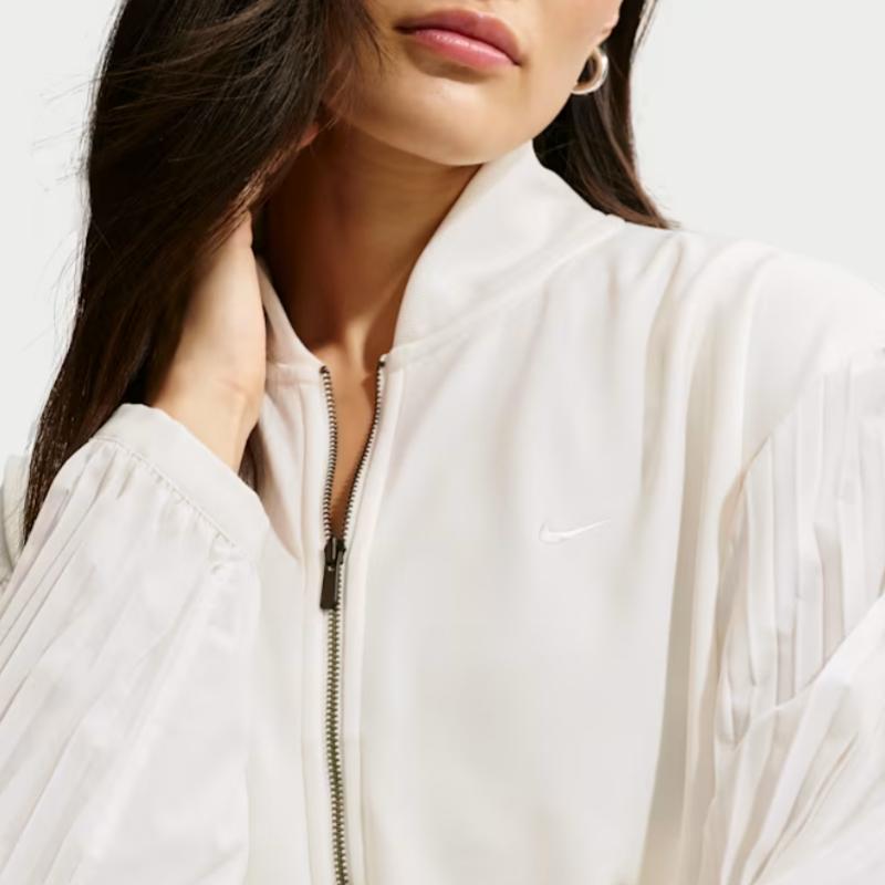 Nike Jackets Women's White Baseball Collar Moderate Other IQ0437-133