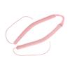 Heatless Curling Rod Headband with Tail Rope Soft Rubber Prevent Damage DIY Hair Curls Roller for Sleeping Pink