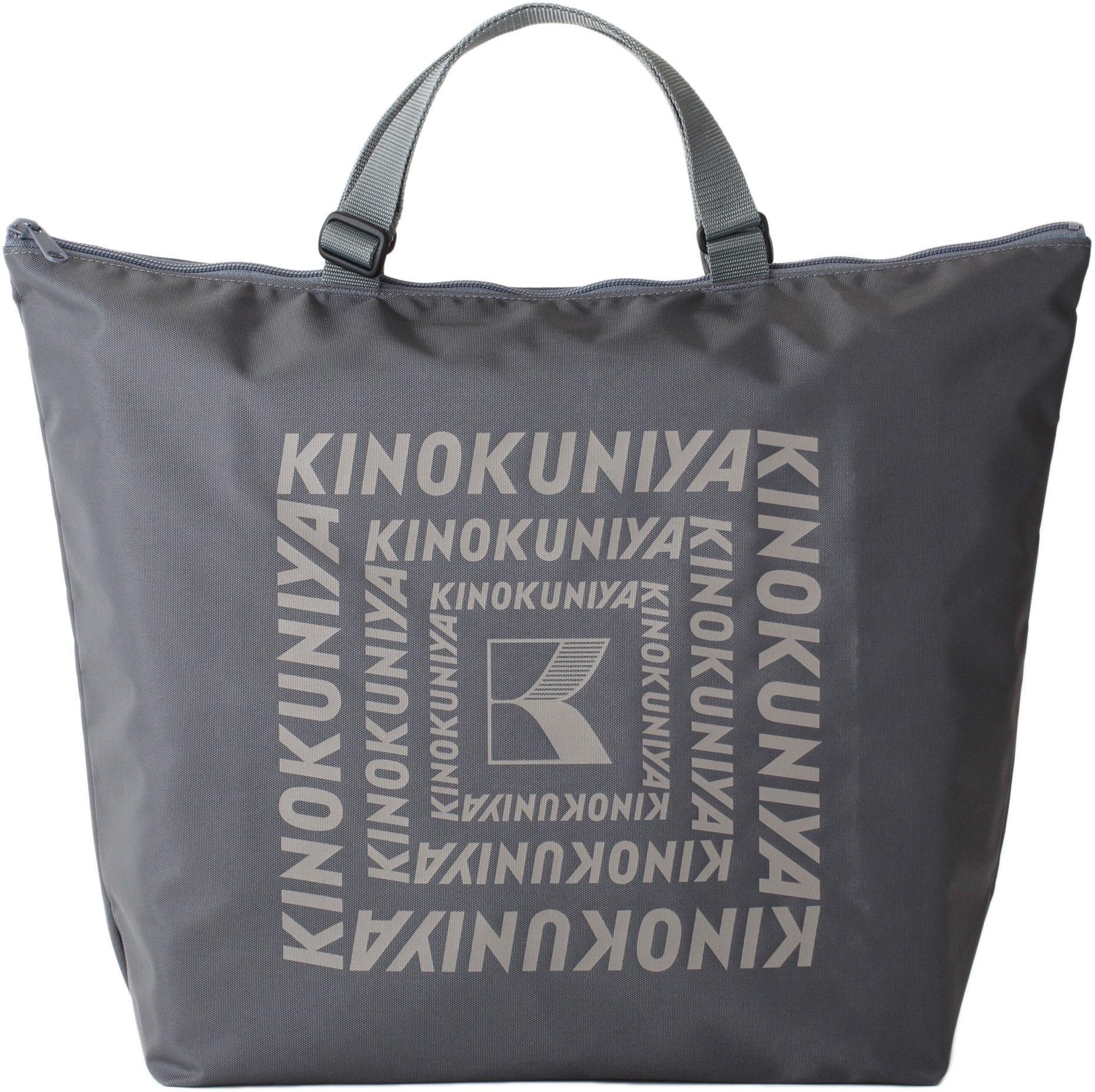 

Kinokuniya Shoulder Dark Gray [KINOKUNIYA] Zip-up Bag,