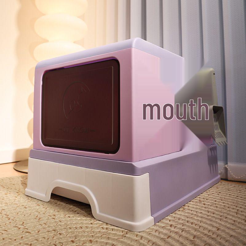 Pull-Out Cat Litter Box with Odor-Blocking Drawer and Full Enclosure