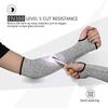 Cut Resistant Arm Sleeves HPPE ANSI/EN388 Certified Anti-Puncture Bracers Breathable Forearm Guard Designed for Glass Factory Carpentry