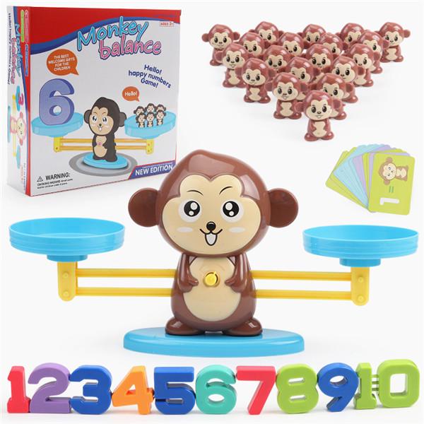 Children Monkey Dog Balance Cool Math Game Fun Learning Educational Toy Gift for Kids Boy 
