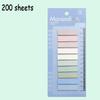 60/90/120/200 Sheets Self Adhesive Sticky Notes Memo Pad Flags Tab Loose-leaf Index Sticker Bookmark Page Sticker Sticky Notes