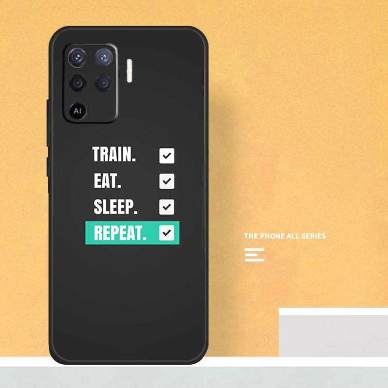 Gym Fitness Bodybuilding Case For Oppo A74 A94 A54 A15 A17 A57 A6 A5 Pro A16 A76 A96 A40 A60 A80 A18 A38 A58 A78 A98