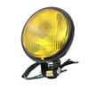 Vintage Motorcycle Front Headlight High and Low Beam Metal Shell Waterproofing for Most Retro Motorcycle Black Yellow