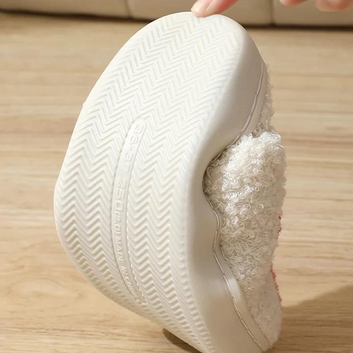 Rainbow Plush Womens Slippers Women's Indoor Home Smiling Face and Heart Living Room Slippers Mushrooms In Winter House Slipper