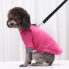 Pet Reflective Safety Vest Dog Cat Clothes Fleece Pullover with D-Ring for Leash Attachment Autumn Winter Warm Pet Apparel for Walking