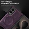 Magnetic Leather Case For Samsung Galaxy Z Fold 8 Ultra 7 6 5 4 3 Fold8 Kickstand Wireless Charging Shockproof Phone Cover