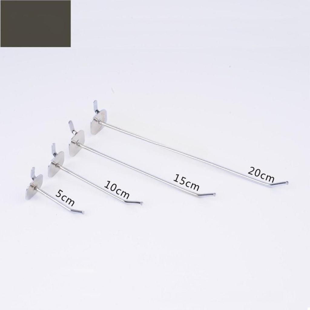 Metal Peg Board Hooks Square Tube Slatwall Display Accessories Hardware Tool for Garage Supermarket