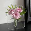 Acrylic Frame Vase Modern Clear Creative Transparent Tabletop Flower Holder Nordic Minimalist Home Decor For Living Room Office