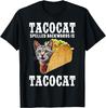 Tacocat Escrito al Revés es Tacocat Camiseta Unisex Divertida de Gato