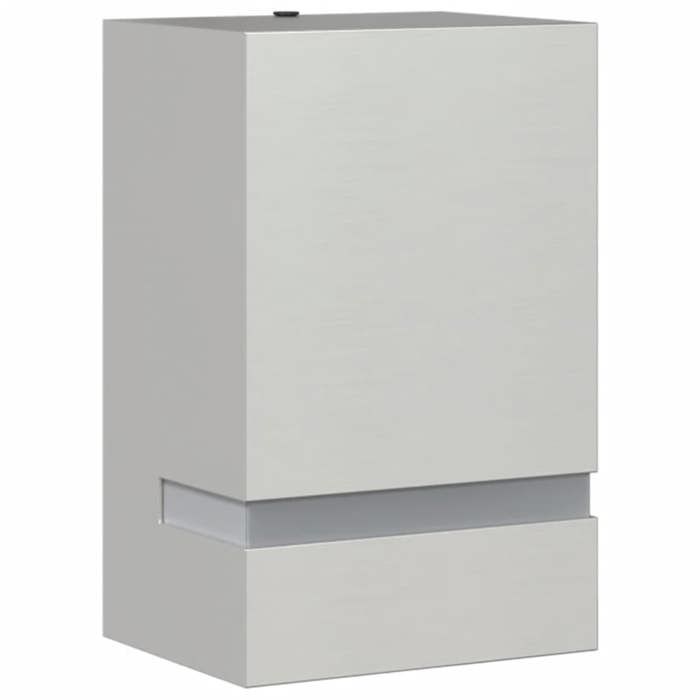 VidaXL Outdoor Wall Light Silver Stainless Steel, Outdoor Wall Lighting, Garden Wall Lamp, Wall Sconce 4006332