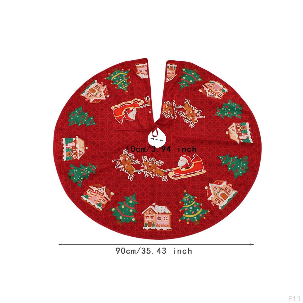 Christmas Tree Skirt 90 Cm Decoration Xmas Decor,Tree Base Mat,Xmas Mat for Indoor