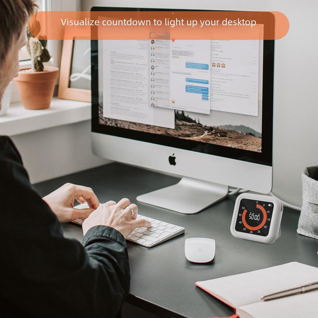 Lautloser visueller Timer-Wecker für Studenten