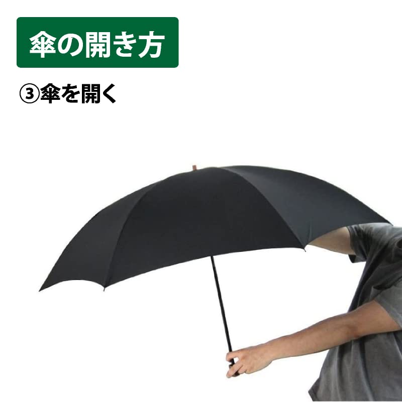 Skládací deštník Okamoto Harajuku Store pro muže a 8 tradičních dvoupatrových černých žen, odolný, žebra, lehký, typ, 60 cm,