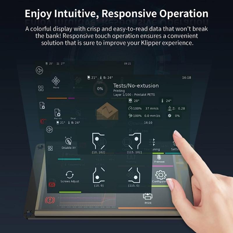 3D tiskárna Pi V1.2 + TFT35 SPI V2.1 řídicí deska, sada SPI LCD displeje, čtyřjádrový 64bitový procesor ARM CortexA53 1,5 GHz
