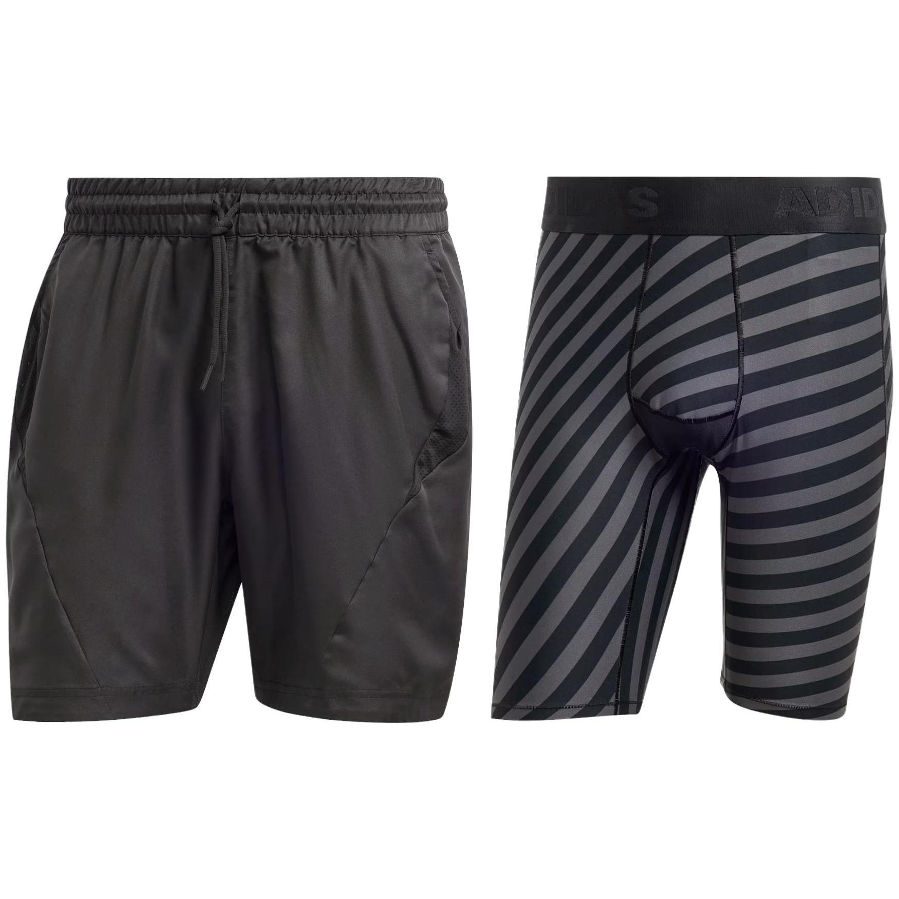 adidas Aeroready Two-in-One Pro Shorts Black Men s IB5493 XL