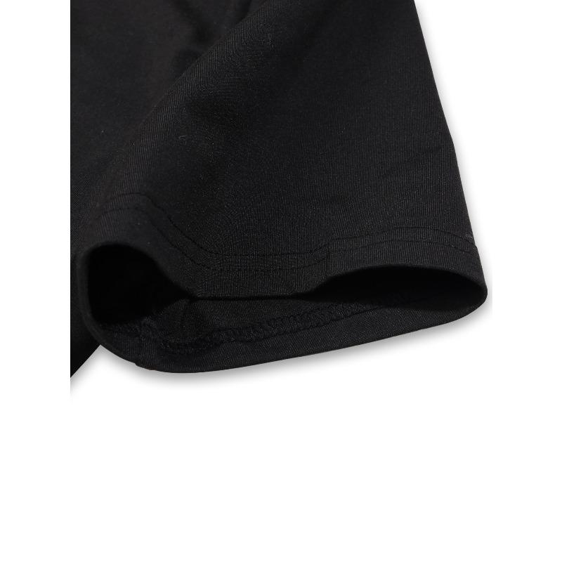 European Size Hive Bee Snake Dark Natural Style Fashion Trend T-shirt, Men's Casual Short-sleeved Round-neck Pattern Printed T-shirt, Four-season