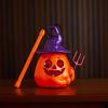 Halloween Pumpkin Lantern LED Lighted Pumpkin Light Decoration Portable Handheld Night Lamp for Halloween Party Decoration