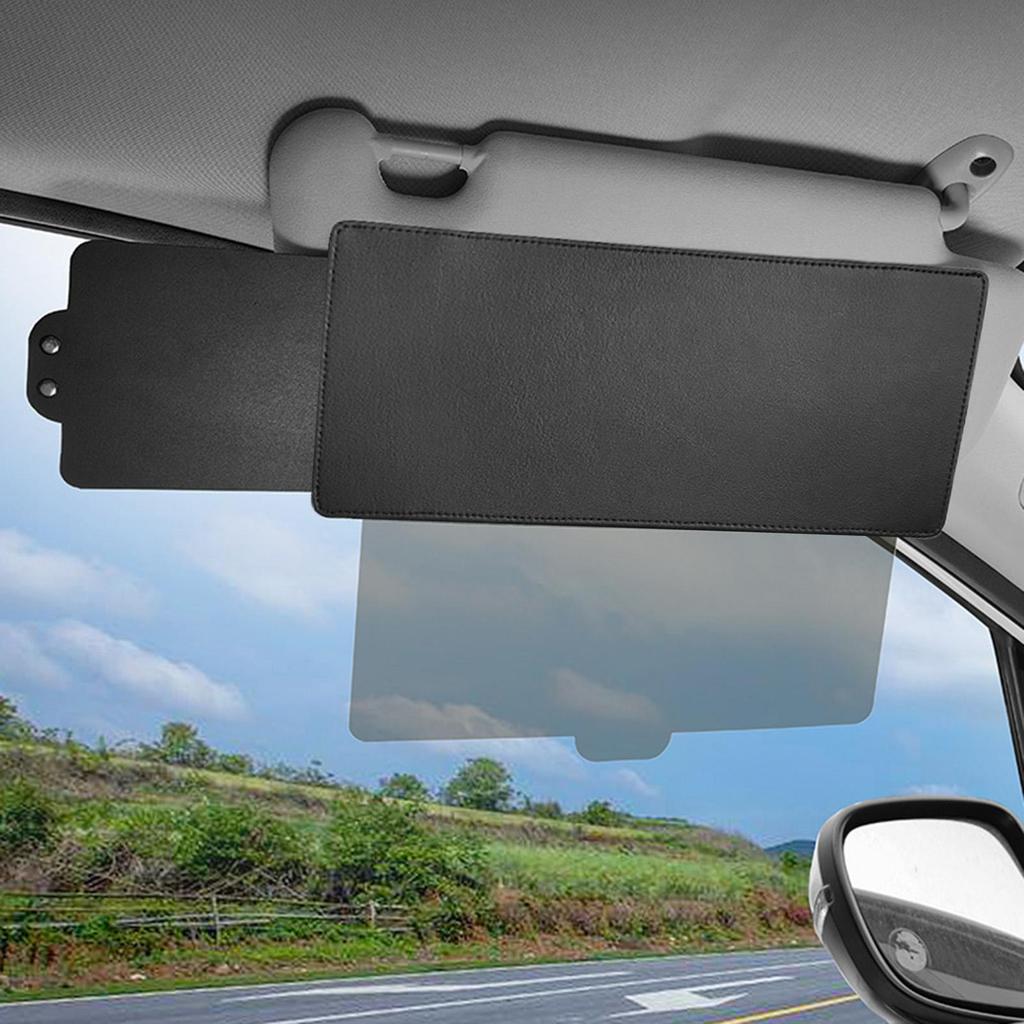 Sun Visor Extender for Car Sun Visor with Polarized Glare Protection Extension Board Attachment Retractable Sunshade Anti-Glare