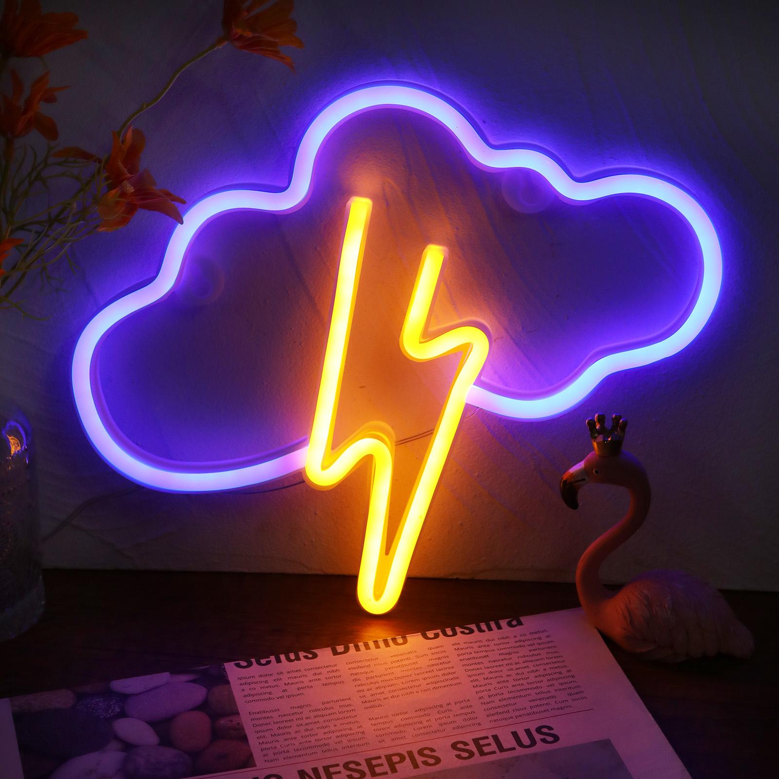 

Батарея/USB світлодіодний неоновий світло настінний декор метелик блискавка серце неоновий знак нічник для дітей спальня весілля вечірка подарунок Multicolor