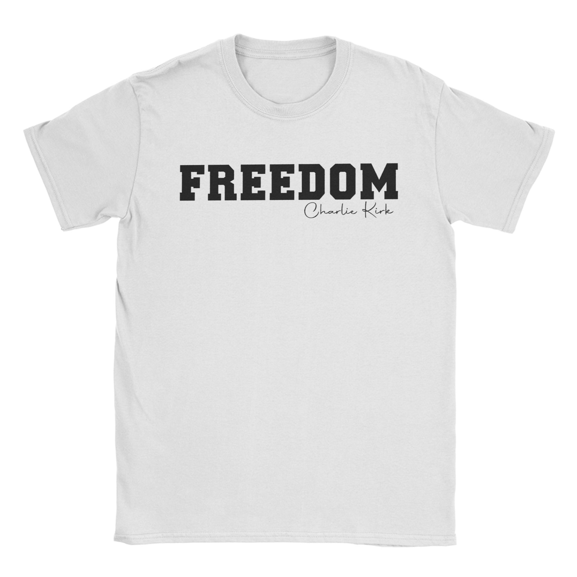

Casual T-Shirt Summer Charlie Kirk Freedom Fashion T Shirts Cotton Tee Shirt for Man Y2K Casual Print Short Sleeve Clothing 5XL різнокольоровий
