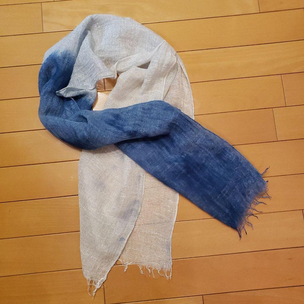 Used Indigo Gauze Stole