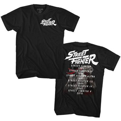 Street Fighter Release Dates Black Unisex T-shirt
