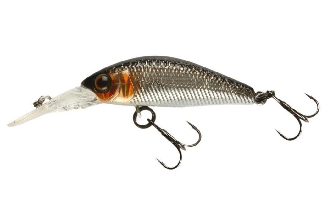 Jackall Diving Chubby Minnow 35 Suspend Lure HL Silver & Black (5626)