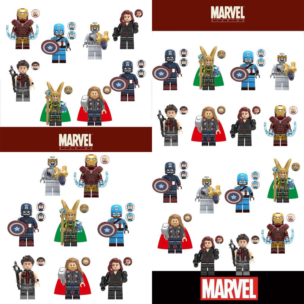 Superhero Building Blocks Figure Abs Plastic Toy 4.5cm Height