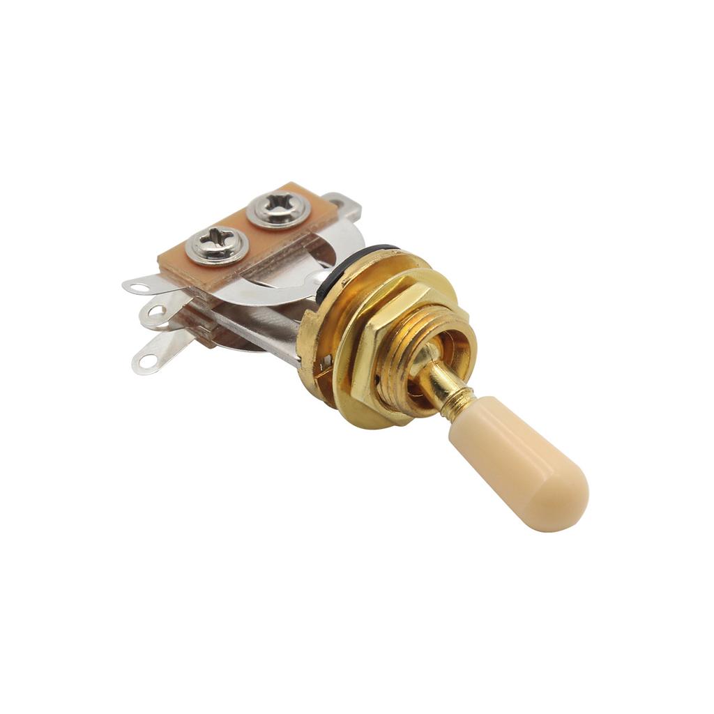 FLEOR 3-Way Toggle Switch Guitar Pickup Selector Switch with Tip for Guitar Parts, 3 Colors Choose