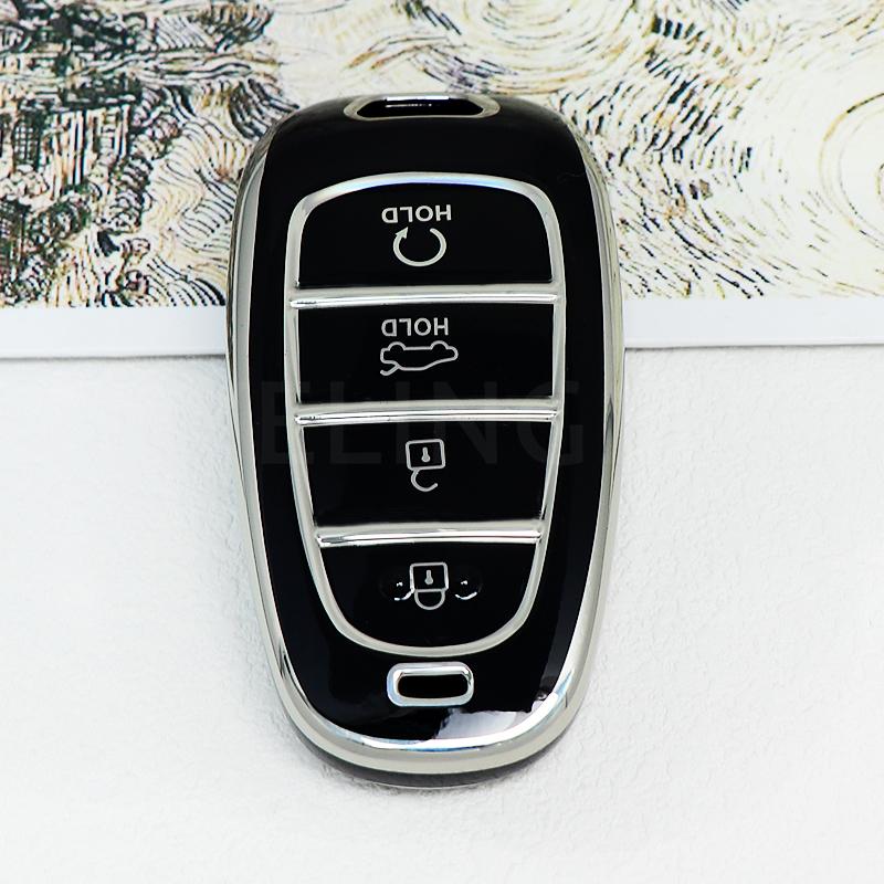 4 5 6 7 8 Buttons TPU Remote Key Shell Fob Case Cover for Hyundai 2020-2021 Sonata Nexo DN8 Santa Fe TM Tucson NX4 Staria Ioniq