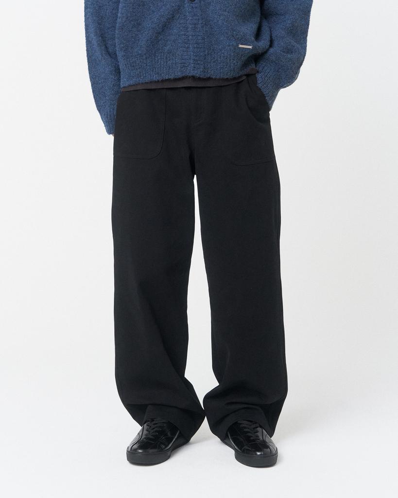 Misekiseoulmaen Semi Wide Fatigue Pants Black