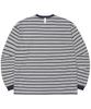 Nomaenyueol Offbeat Stripe Long Sleeve Tee - Black
