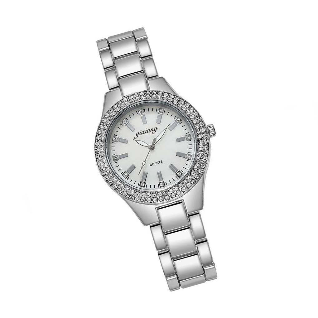 

Decorations Decoration Decor Accessory Fashion Festival Wrist Ladies Watch Bracelet Jewelry Beautiful Wristwatch Set Gift silver