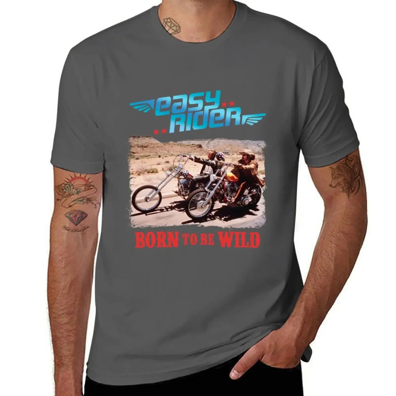 

Футболка Easy Rider Born to be Wild літній одяг одяг в стилі аніме графіка чоловічі футболки повсякденний стильний L