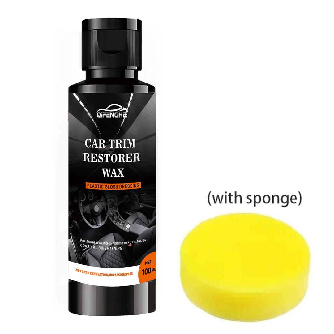 

набор для ремонта пластика автомобиля, гальваническое покрытие из кристаллов для пластика, черный воск для ремонта салона автомобиля, долговечный блеск для деталей автомобиля
