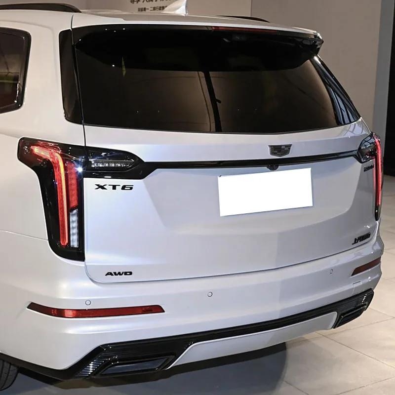 Cadillac XT6 Logo ABS 3D Car Front Grille Emblems Rear Trunk Logo Decals for Emblem Fender Badge Cover Stickers Auto Accessories