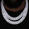 20mm Cuban Link Chain for Men Iced Out Choker Necklace Prong Setting Cubic Zirconia Big Heavy Chunky Hip Hop Jewelry